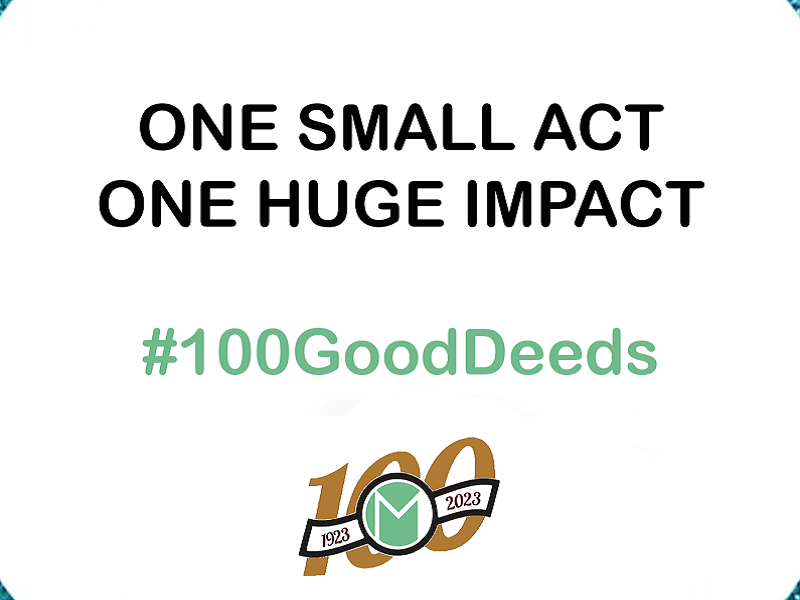 100 Years, 100 Good Deeds: Giving back to our community